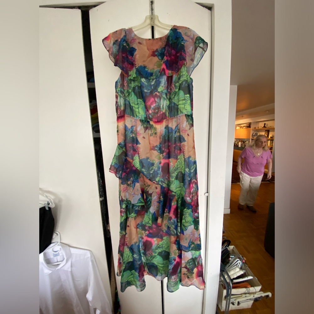 Soft Surroundings Floral Ruffle Dress - Picture 3 of 5